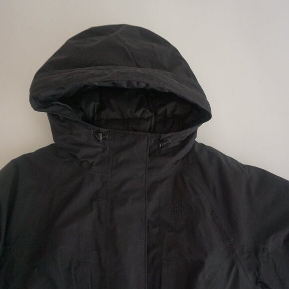 The North Face Black Puffer Belted Zip Up Winter Coat Large - Picture 11 of 15